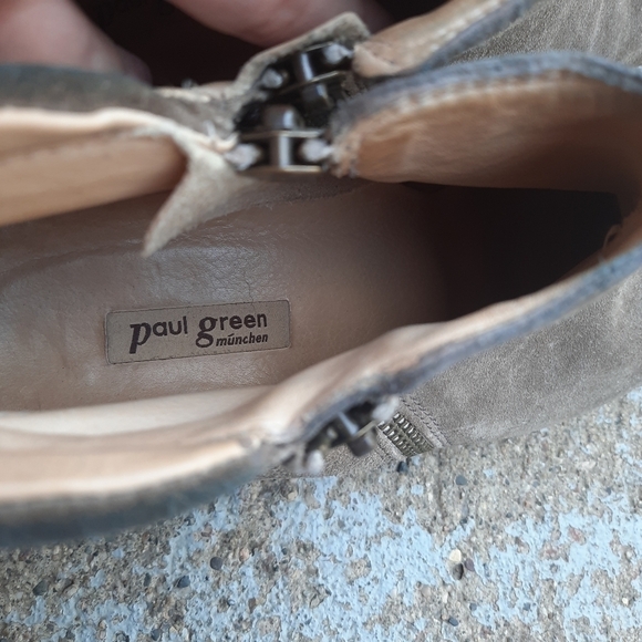 🌟 Paul green munchen suede ankle booties size 6.5 tan - Picture 8 of 10